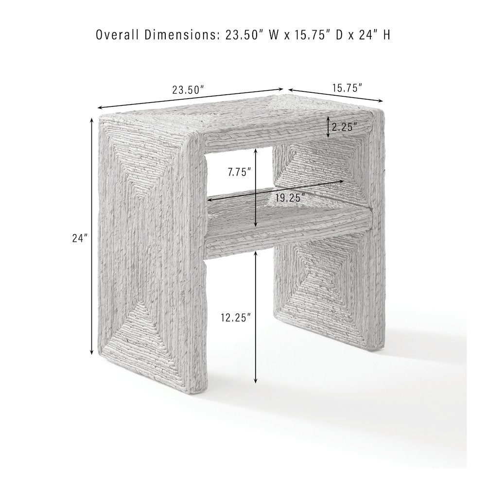 Marella End Table Banana Leaf