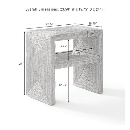 Marella End Table Banana Leaf
