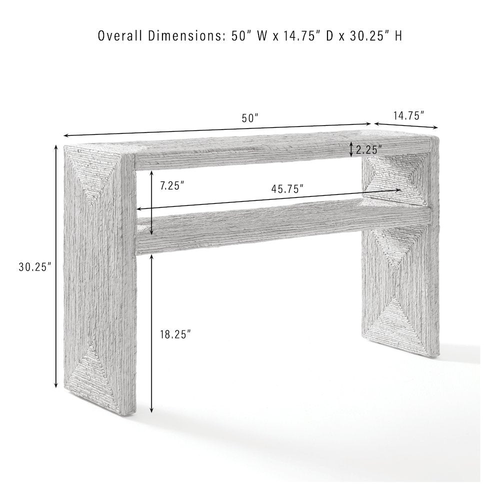 Marella Console Table Banana Leaf