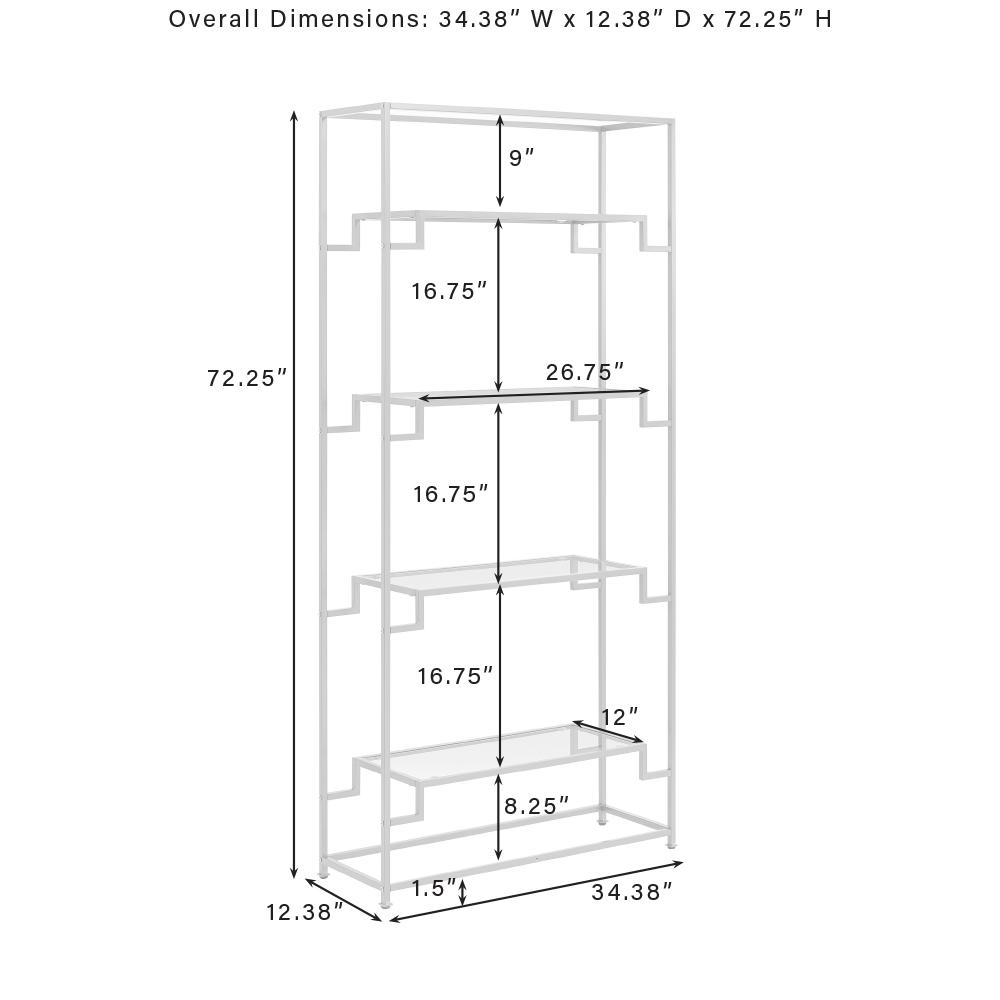 Celeste Etagere Bookcase