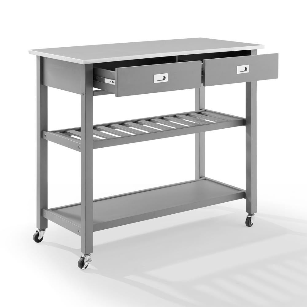 Chloe Stainless Steel Top Kitchen Island/Cart