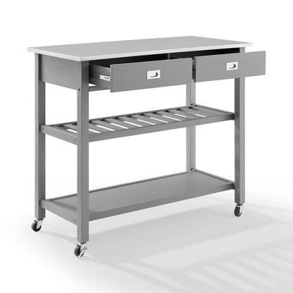 Chloe Stainless Steel Top Kitchen Island/Cart