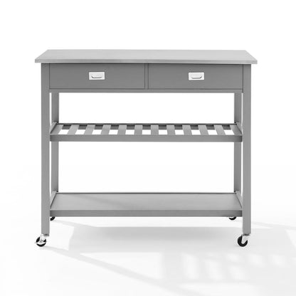 Chloe Stainless Steel Top Kitchen Island/Cart