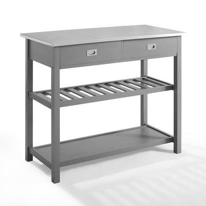 Chloe Stainless Steel Top Kitchen Island/Cart