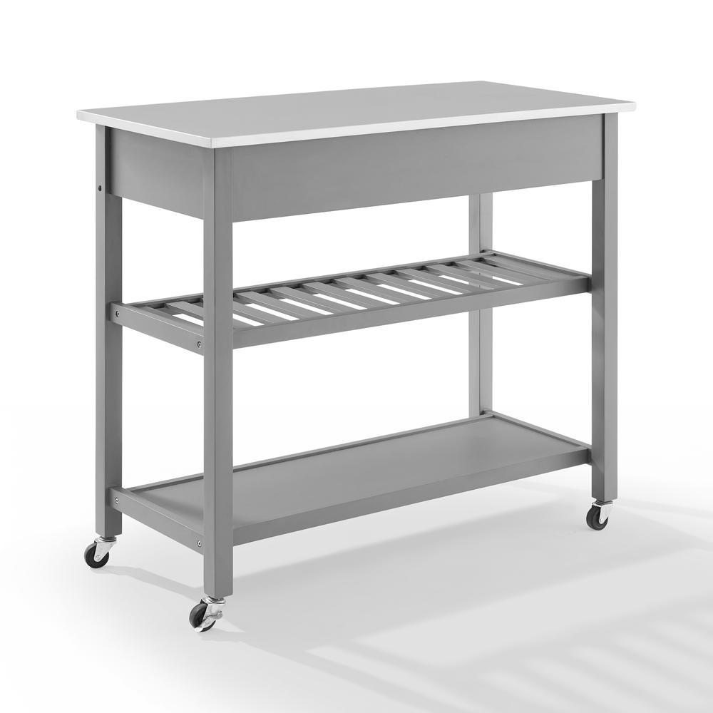 Chloe Stainless Steel Top Kitchen Island/Cart