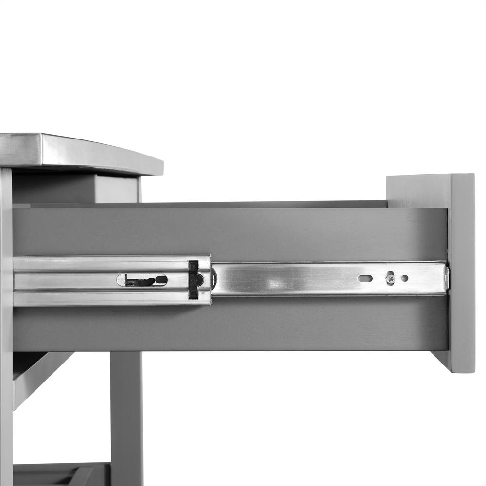 Chloe Stainless Steel Top Kitchen Island/Cart