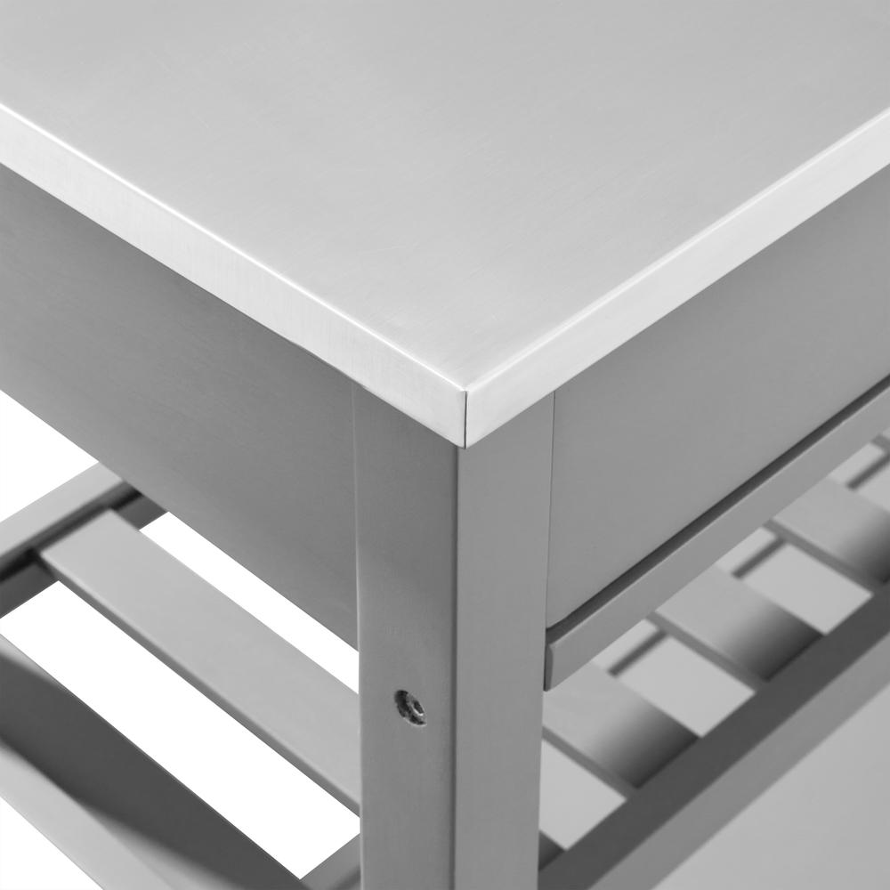 Chloe Stainless Steel Top Kitchen Island/Cart