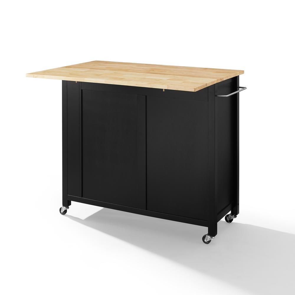 Savannah Wood Top Drop Leaf Kitchen Island/Cart