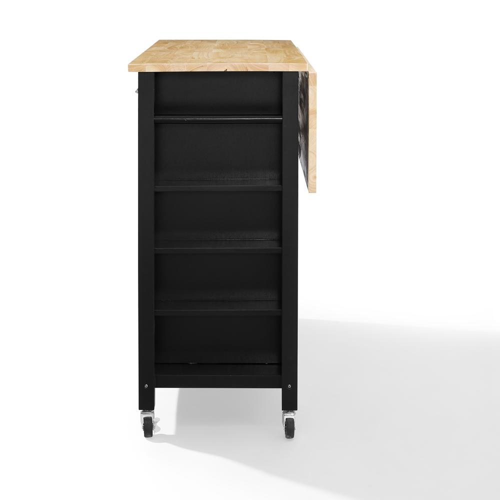 Savannah Wood Top Drop Leaf Kitchen Island/Cart