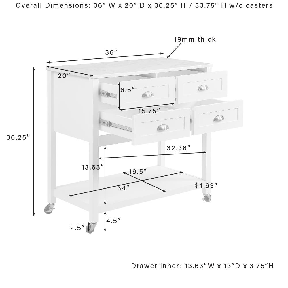 Connell Kitchen Island/Cart
