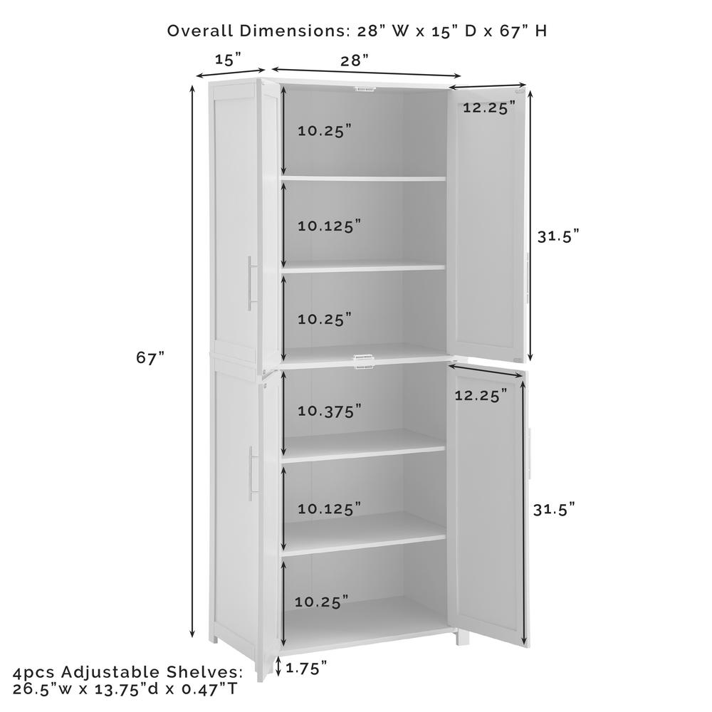 Savannah Tall Kitchen Storage Pantry