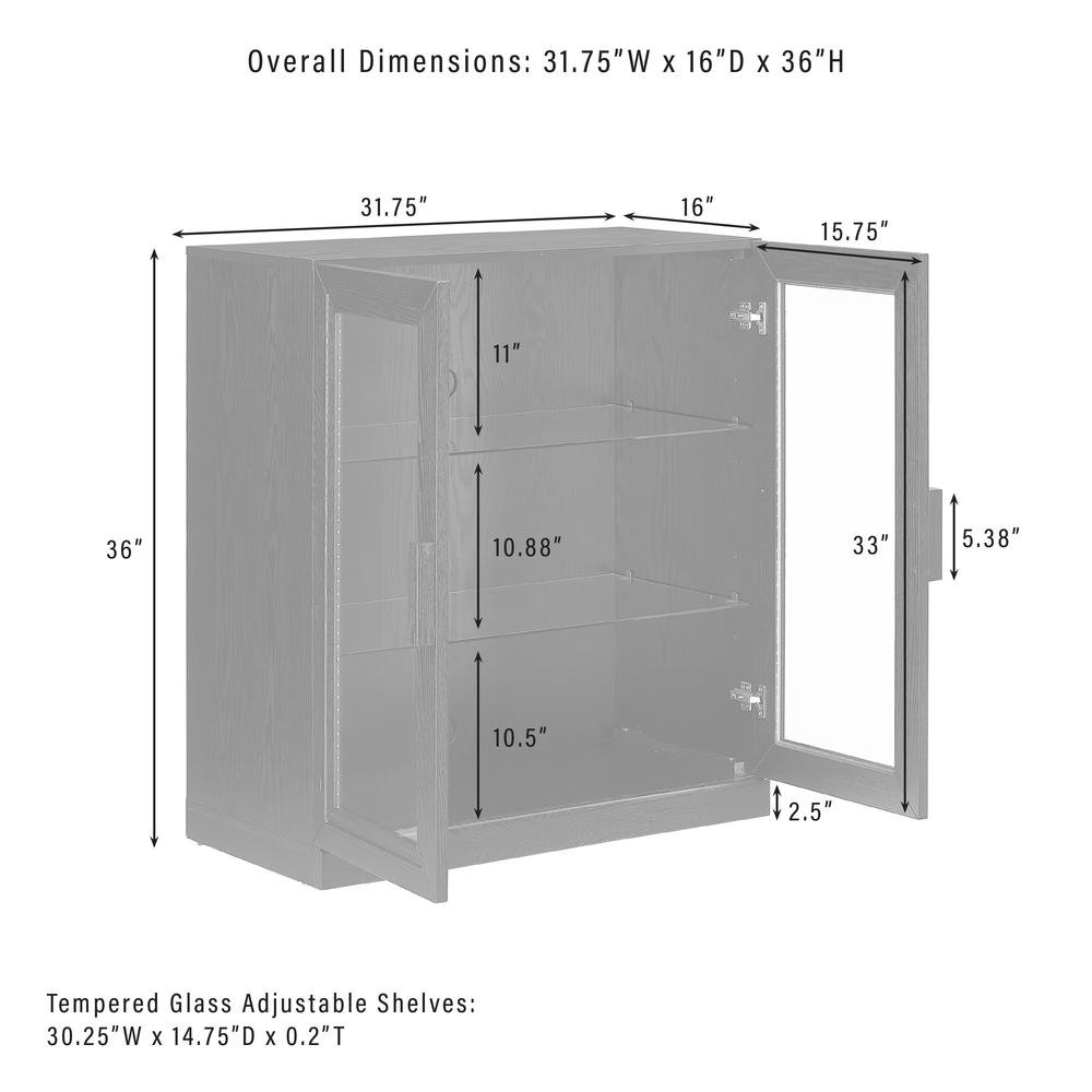 Essen Stackable Glass Door Kitchen Pantry Storage Cabinet