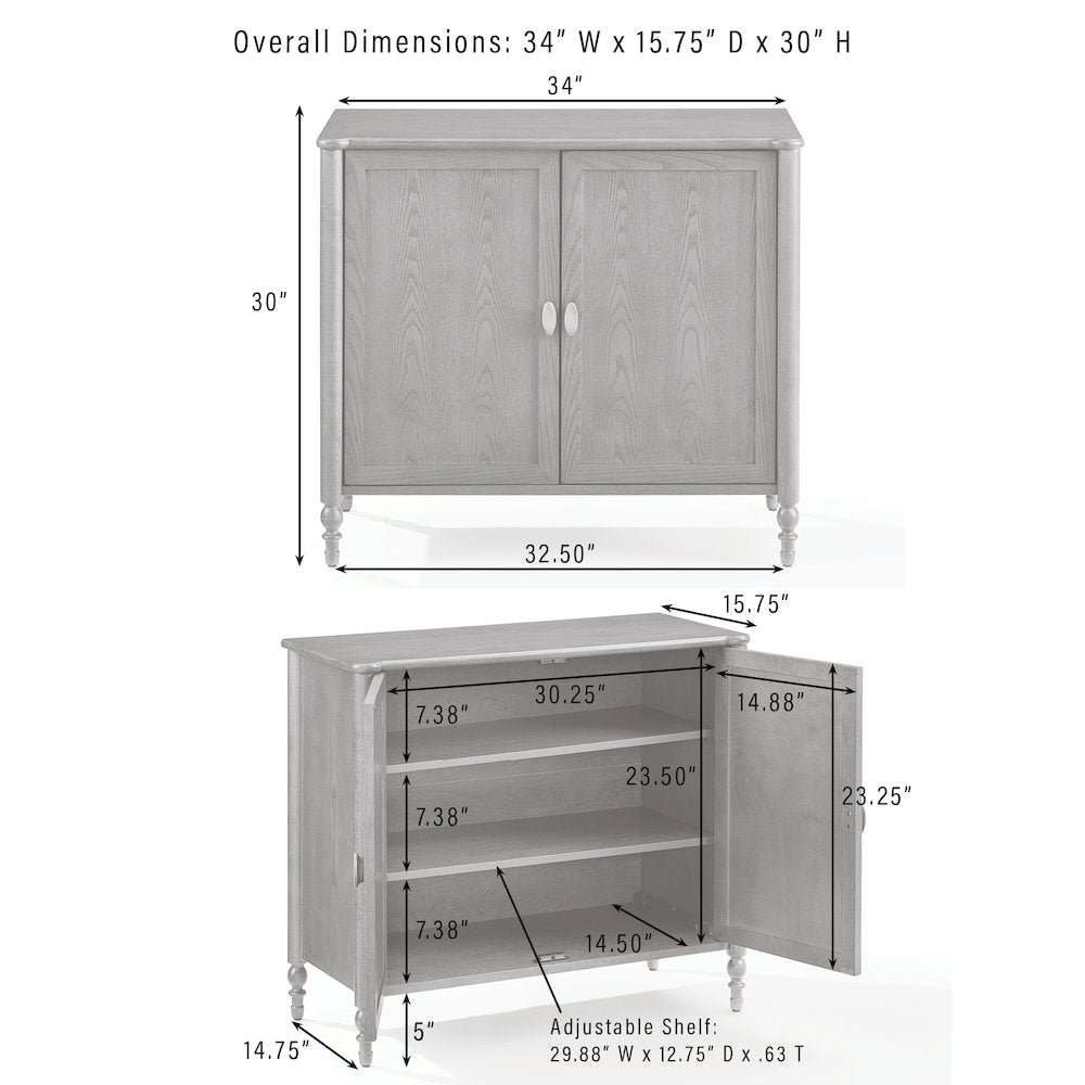 Amara Storage Cabinet Brown