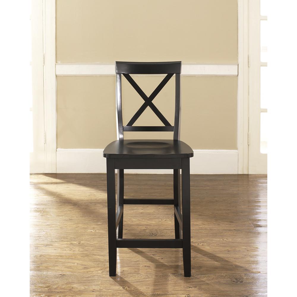 X-Back 2-Piece Counter Height Bar Stool Set - 2 Stools