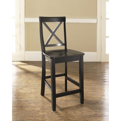 X-Back 2-Piece Counter Height Bar Stool Set - 2 Stools