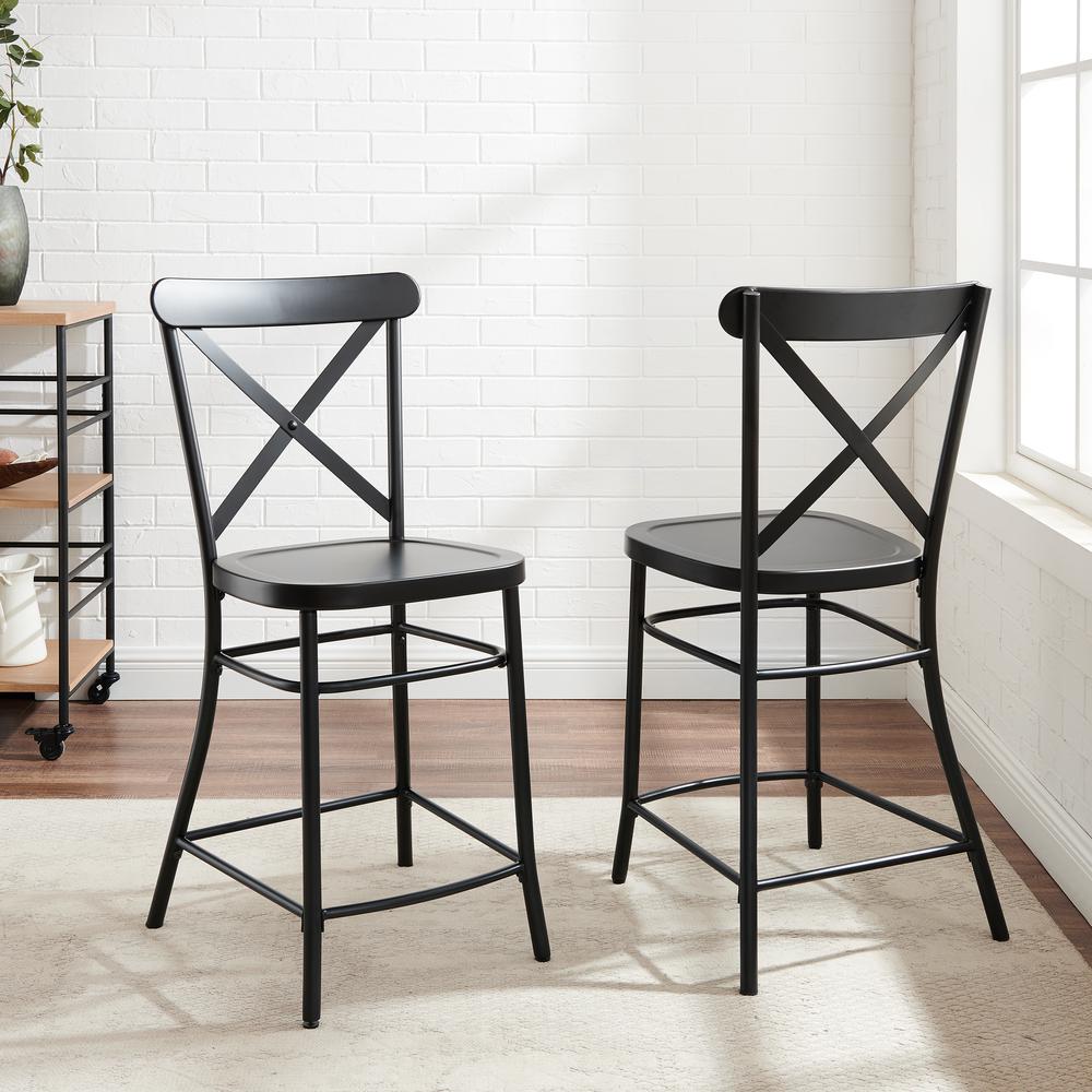 Camille 2-Piece Counter Height Bar Stool Set - 2 Stools