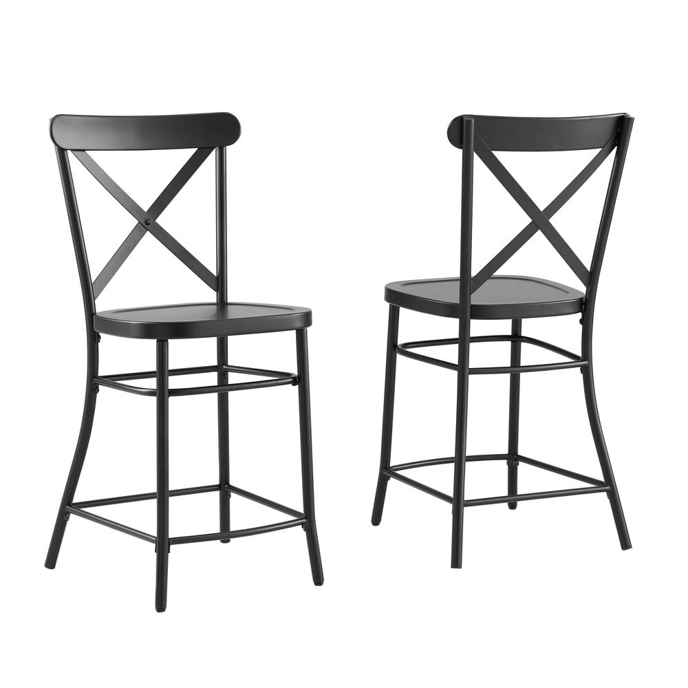 Camille 2-Piece Counter Height Bar Stool Set - 2 Stools