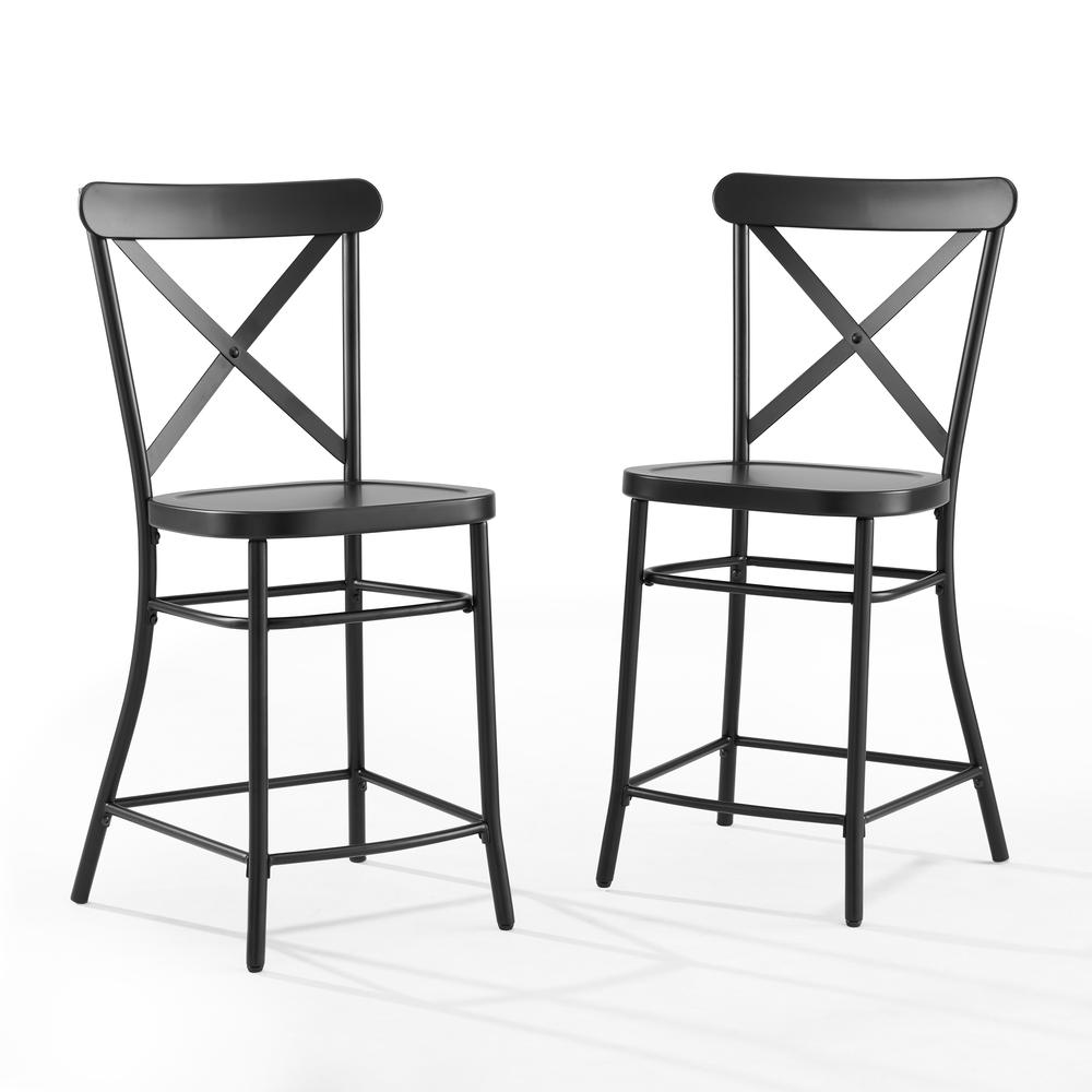 Camille 2-Piece Counter Height Bar Stool Set - 2 Stools