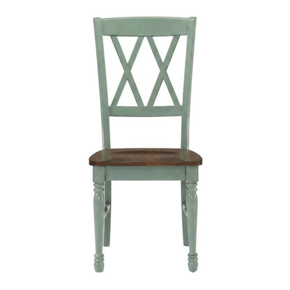 2-Piece Dining Chair Set with Upholstered Seats and Modern Design