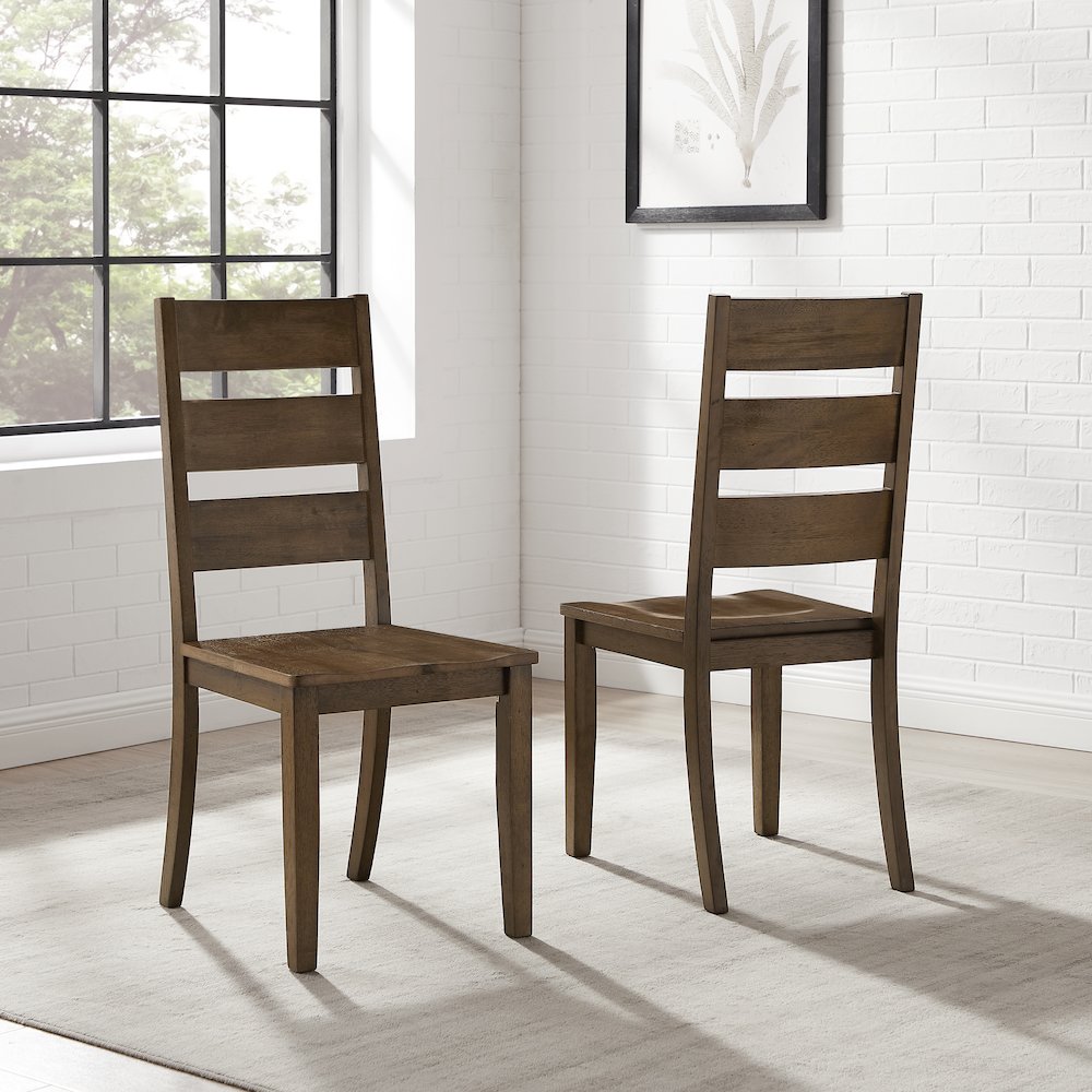 Joanna 2-Piece Ladder-Back Dining Chair Set - 2 Ladder-Back Chairs