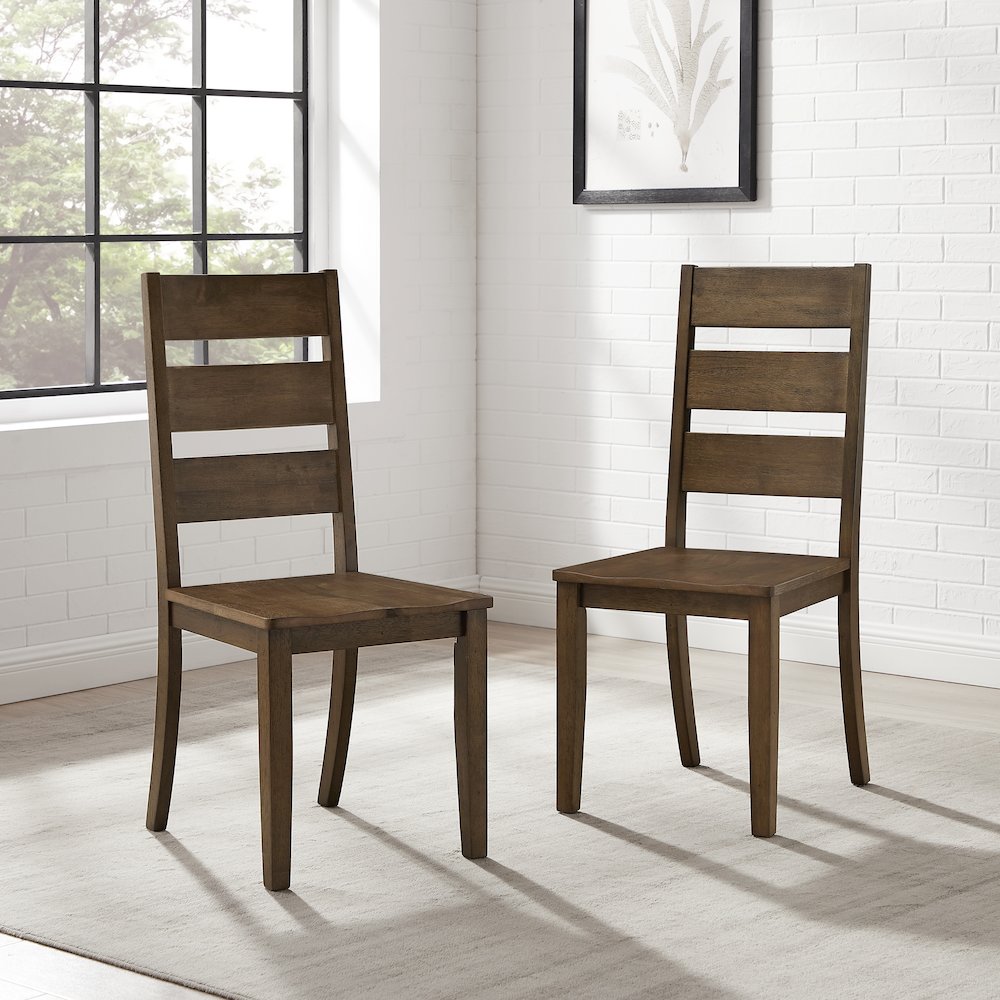 Joanna 2-Piece Ladder-Back Dining Chair Set - 2 Ladder-Back Chairs