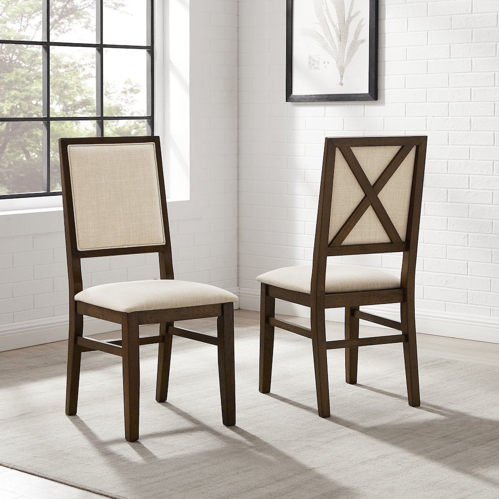 Joanna 2-Piece Upholstered Back Dining Chair Set - 2 Upholstered Chairs