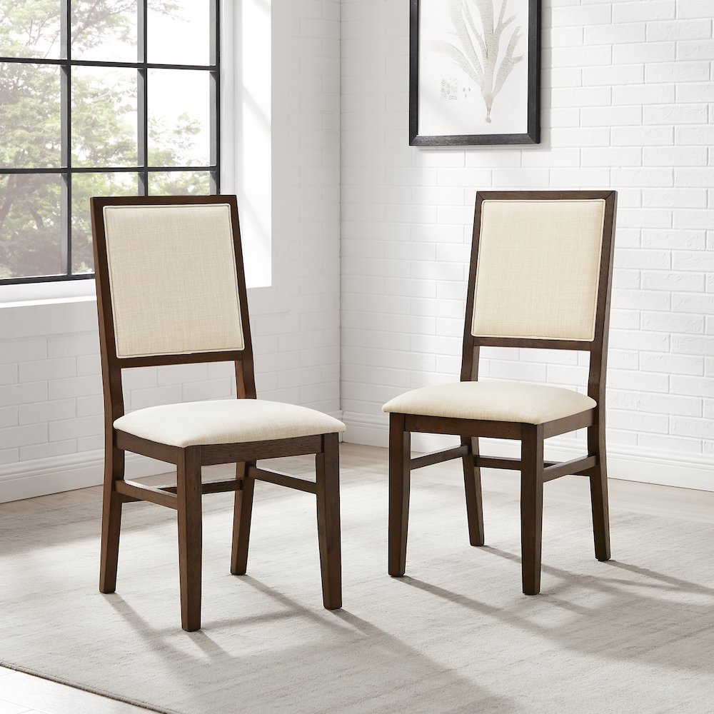 Joanna 2-Piece Upholstered Back Dining Chair Set - 2 Upholstered Chairs