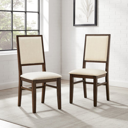Joanna 2-Piece Upholstered Back Dining Chair Set - 2 Upholstered Chairs