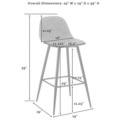Weston 2-Piece Bar Stool Set - 2 Stools