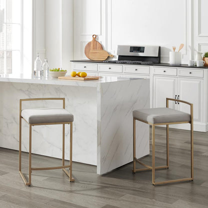 Harlowe 2-Piece Counter Height Bar Stool Set - 2 Stools