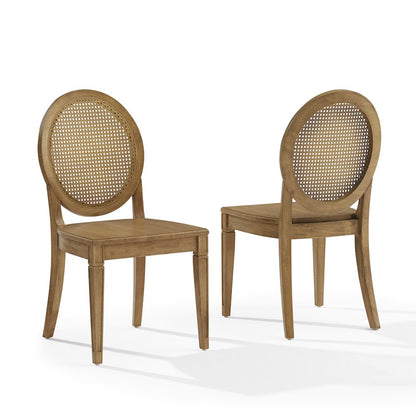 Katia 2-Piece Cane-Back Dining Chair Set - 2 Cane-Back Chairs