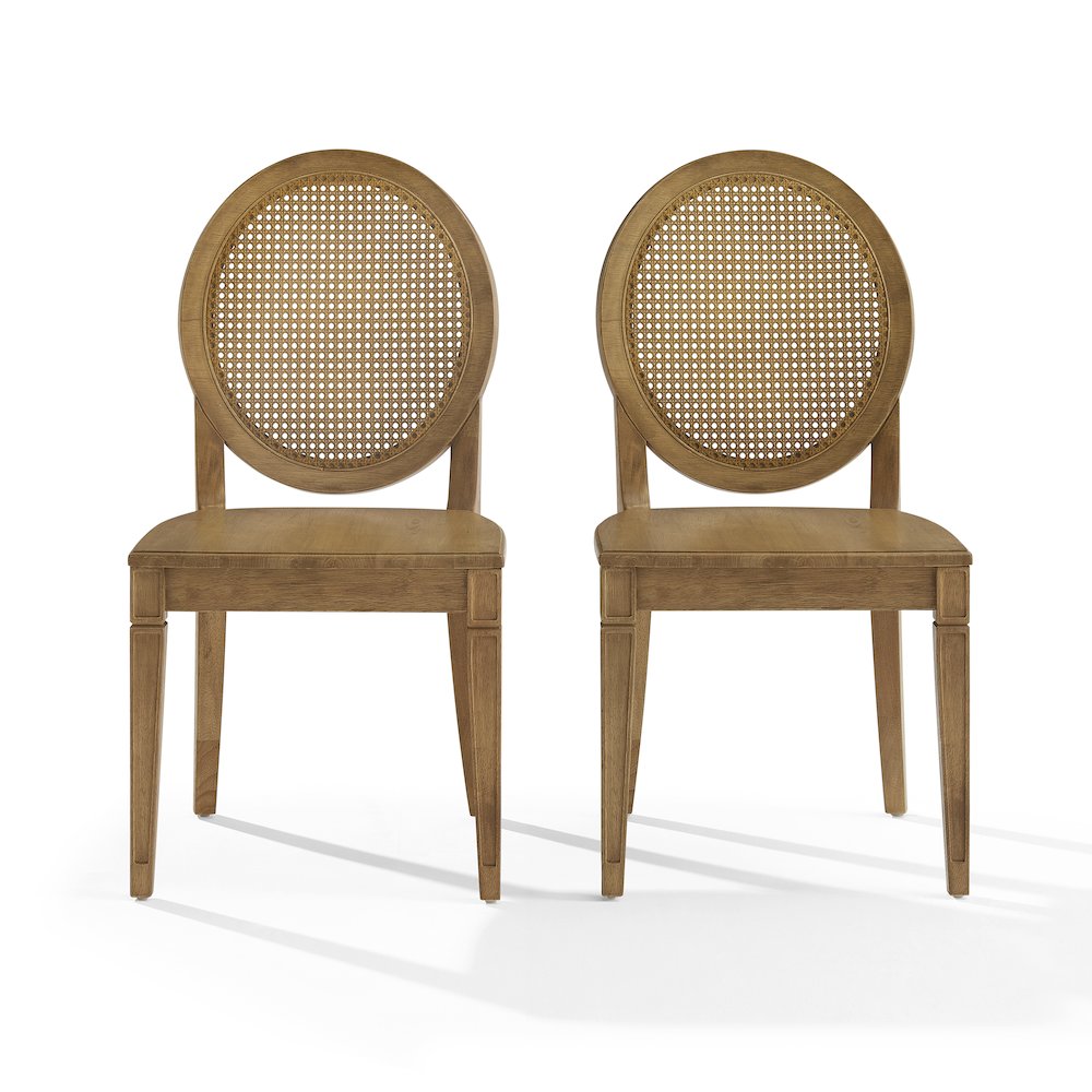 Katia 2-Piece Cane-Back Dining Chair Set - 2 Cane-Back Chairs