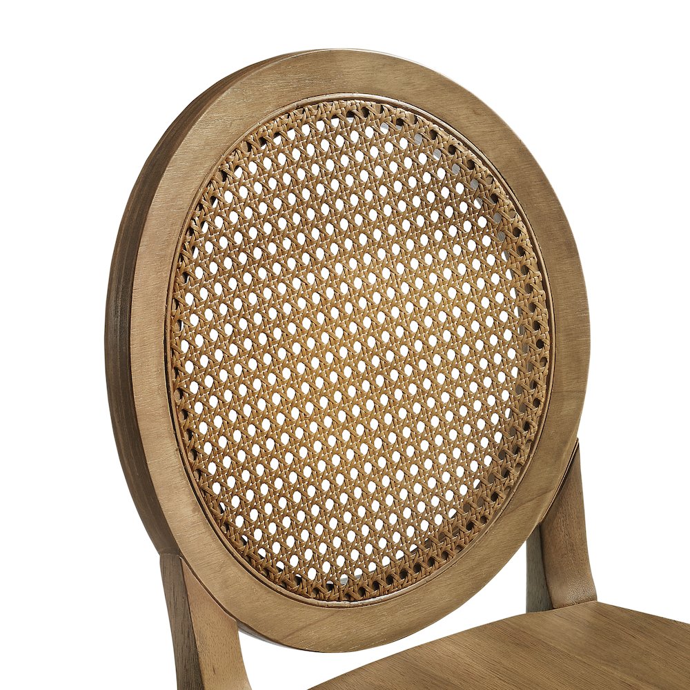 Katia 2-Piece Cane-Back Counter Stool Set - 2 Cane-Back Counter Stools