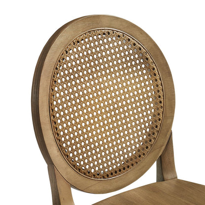 Katia 2-Piece Cane-Back Counter Stool Set - 2 Cane-Back Counter Stools