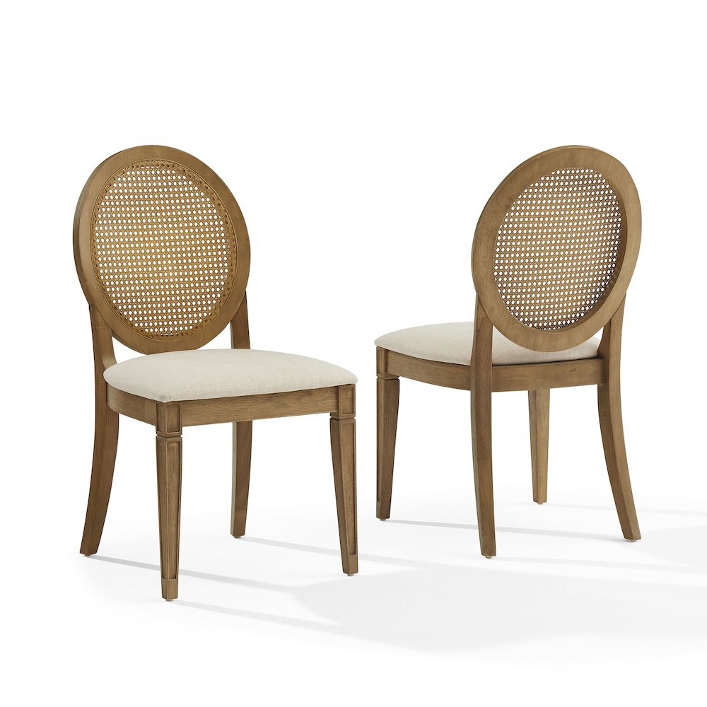 Katia 2-Piece Cane-Back Dining Chair Set - 2 Cane-Back Chairs