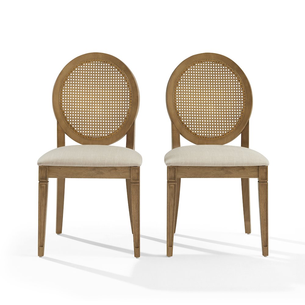 Katia 2-Piece Cane-Back Dining Chair Set - 2 Cane-Back Chairs