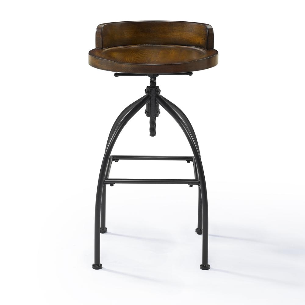 Edison Adjustable Height Swivel Bar Stool