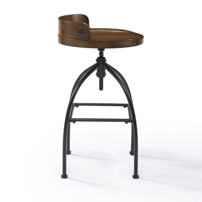 Edison Adjustable Height Swivel Bar Stool