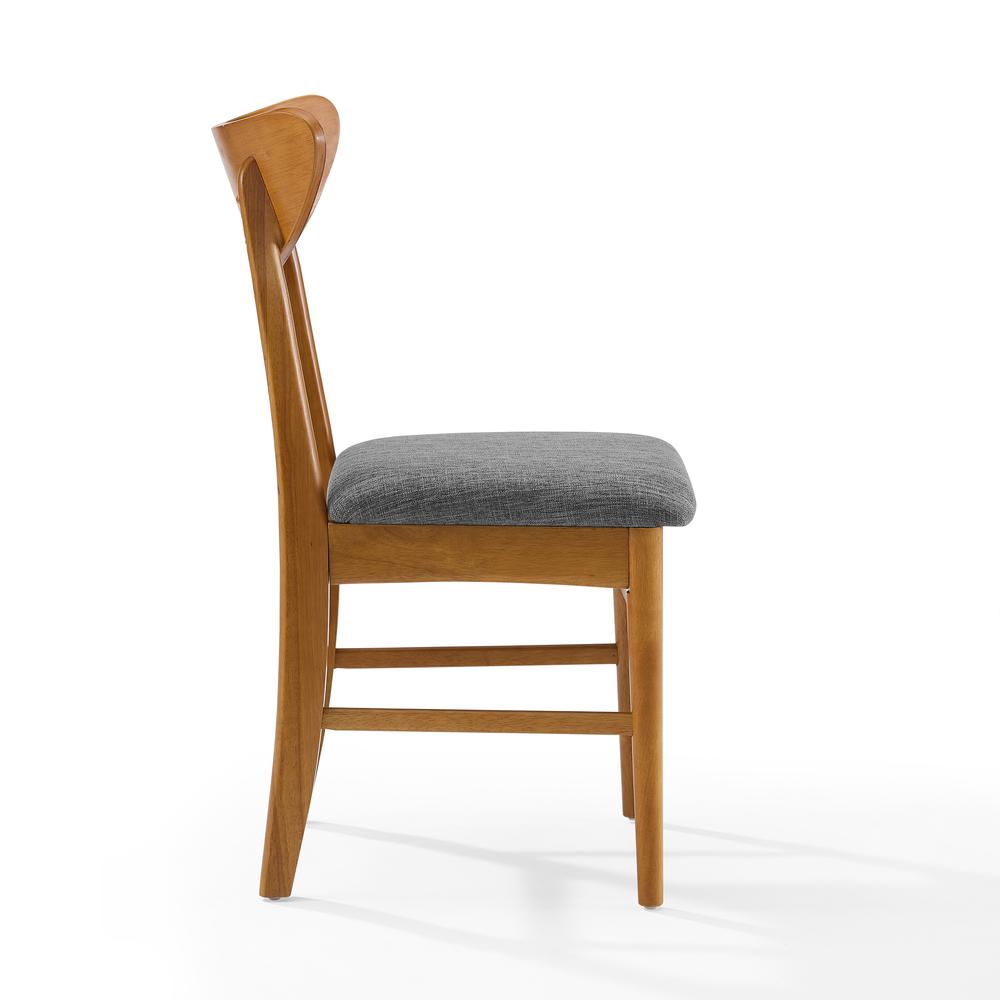 Landon 2-Piece Wood Dining Chairs W/Upholstered Seat - 2 Wood Back Chairs