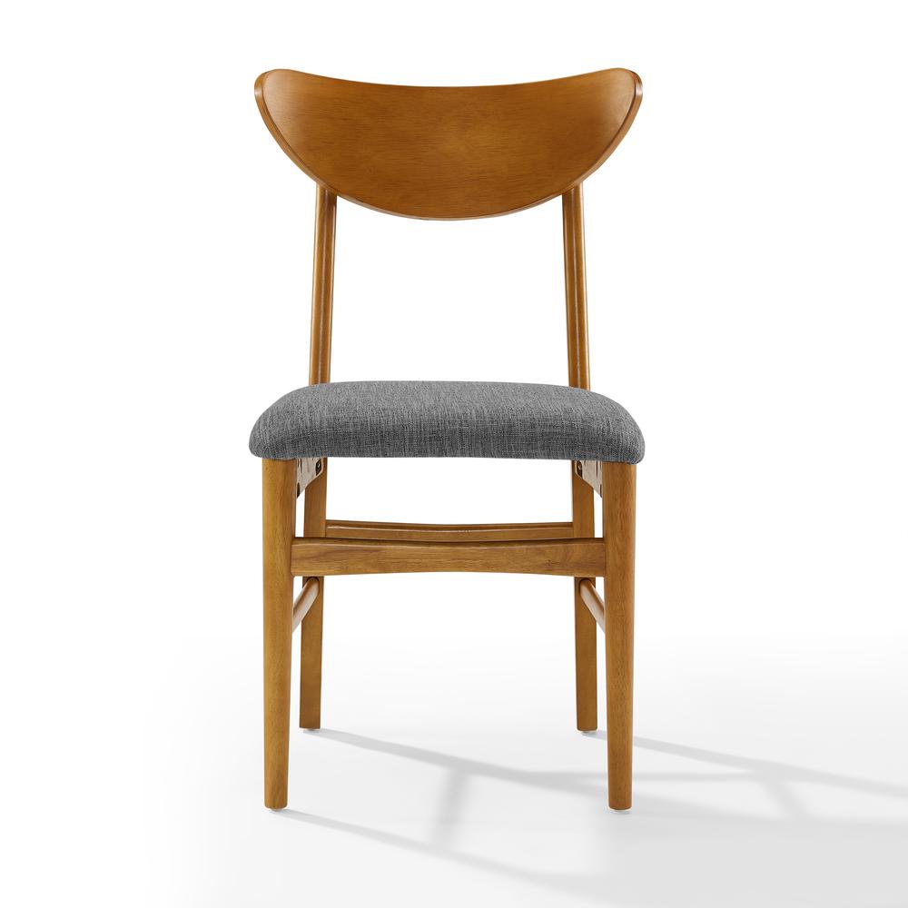 Landon 2-Piece Wood Dining Chairs W/Upholstered Seat - 2 Wood Back Chairs