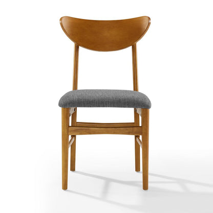 Landon 2-Piece Wood Dining Chairs W/Upholstered Seat - 2 Wood Back Chairs