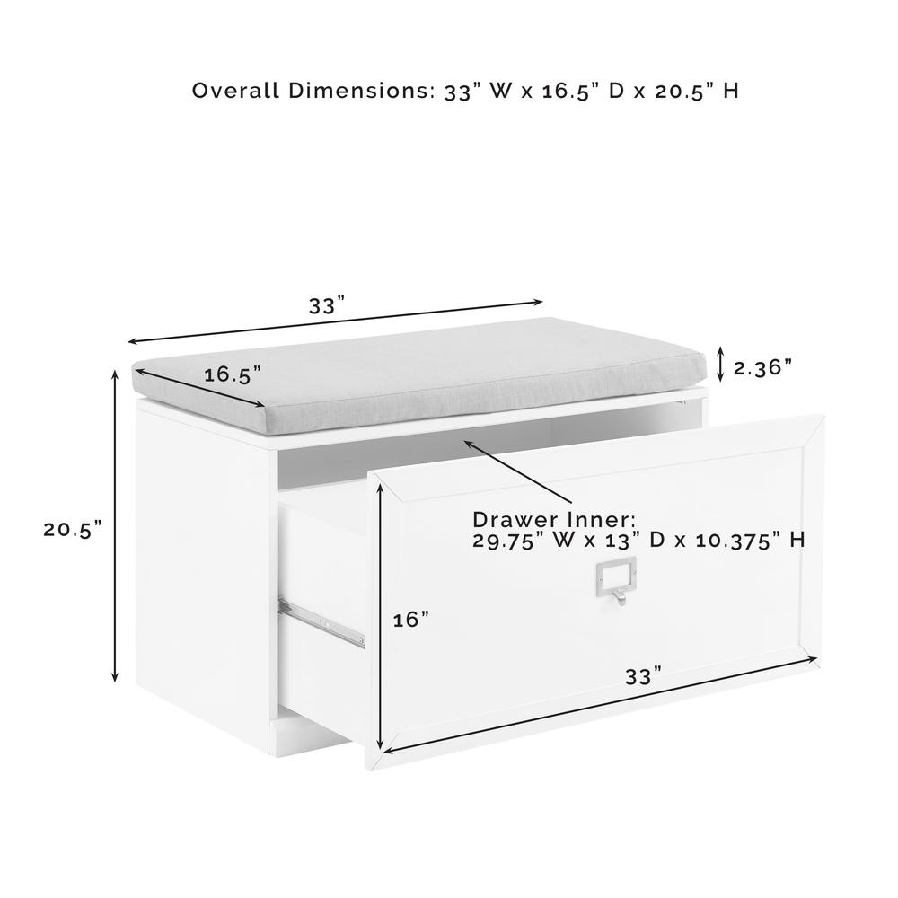 Harper Entryway Storage Bench