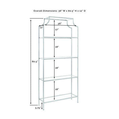 Aimee Etagere Bookcase