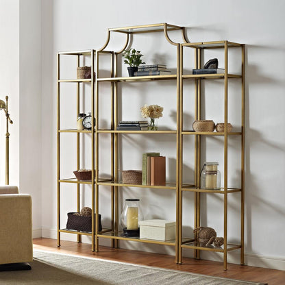 Aimee Narrow Etagere Bookcase