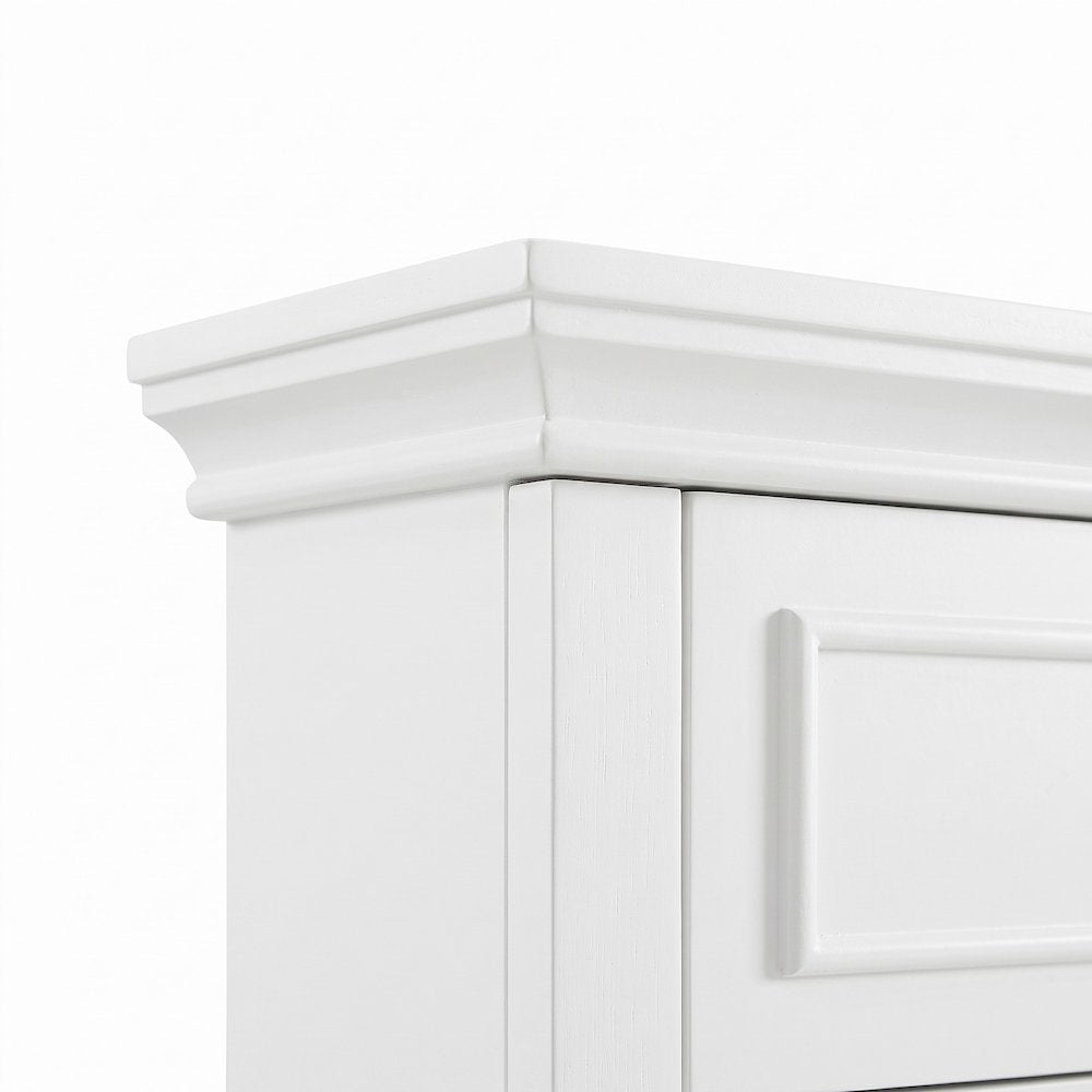 FurniFact Bathroom Vanity with Birch Veneer and Melamine Finish