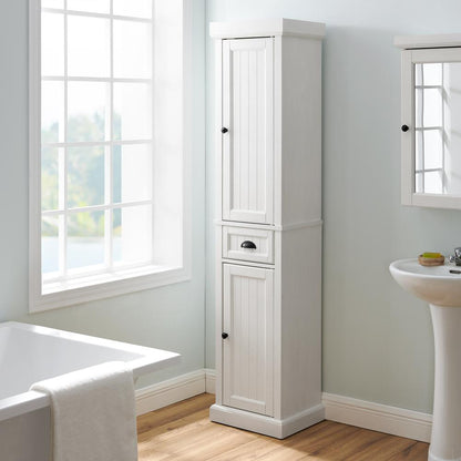 Seaside Tall Linen Storage Cabinet