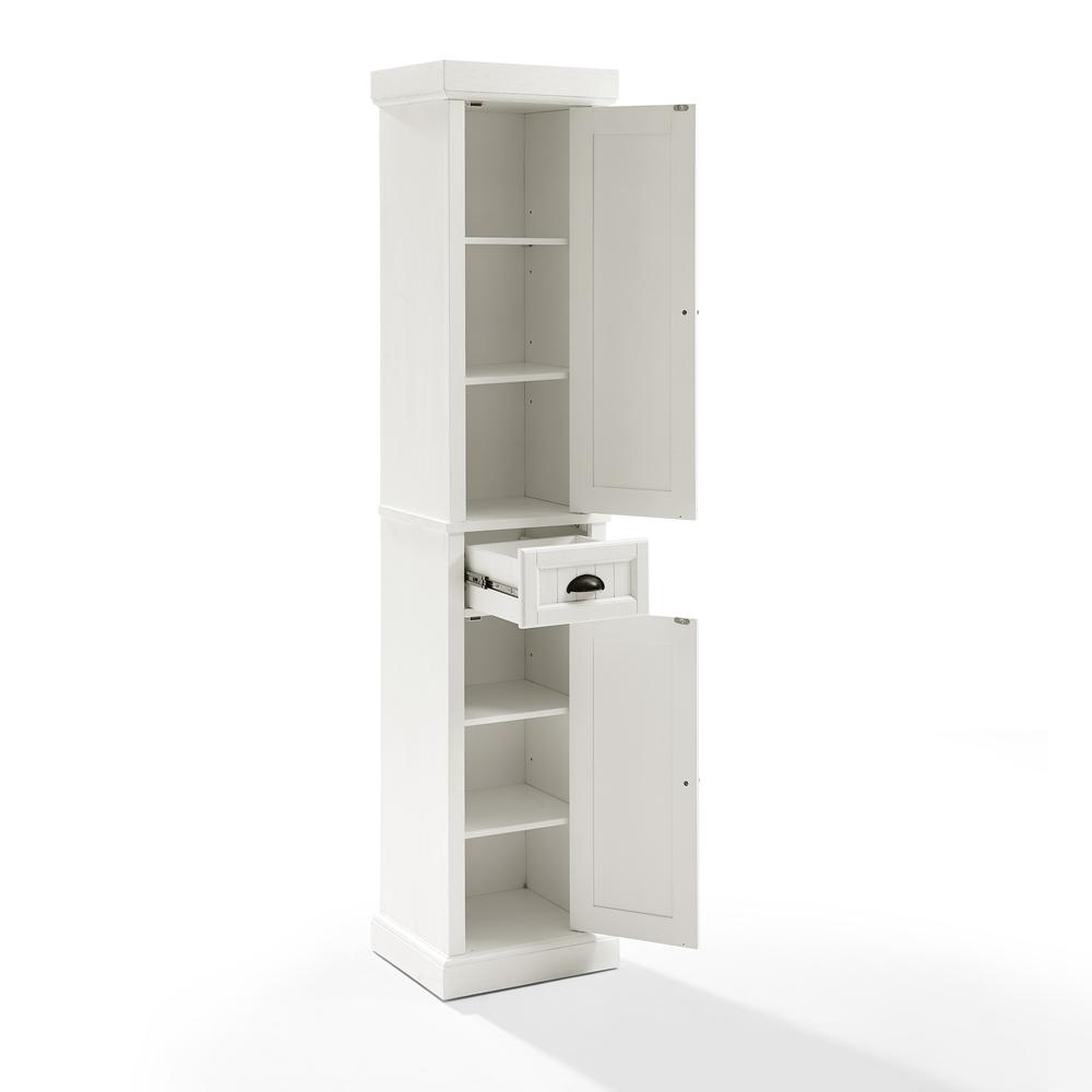 Seaside Tall Linen Storage Cabinet