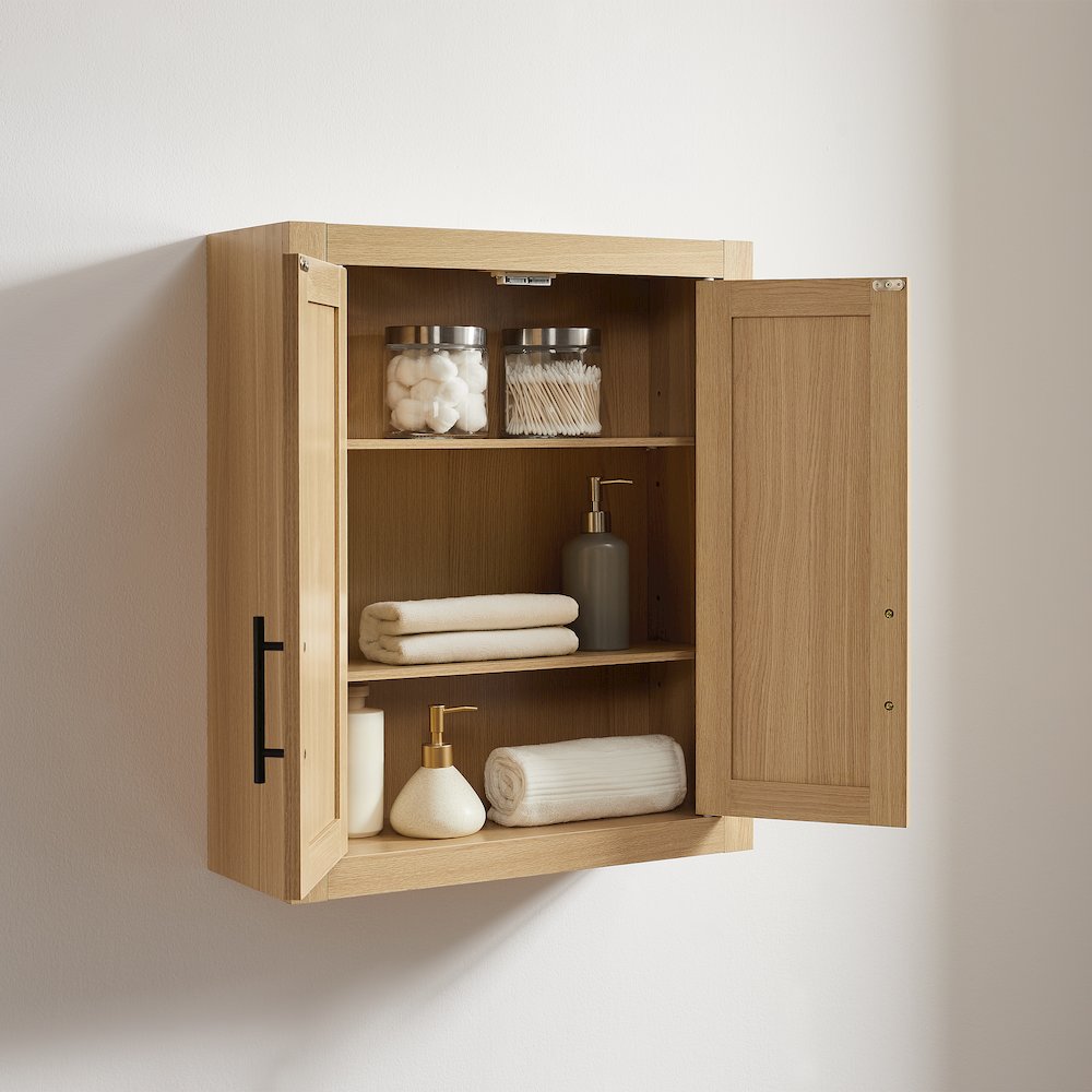 Savannah Wall Storage Cabinet Natural