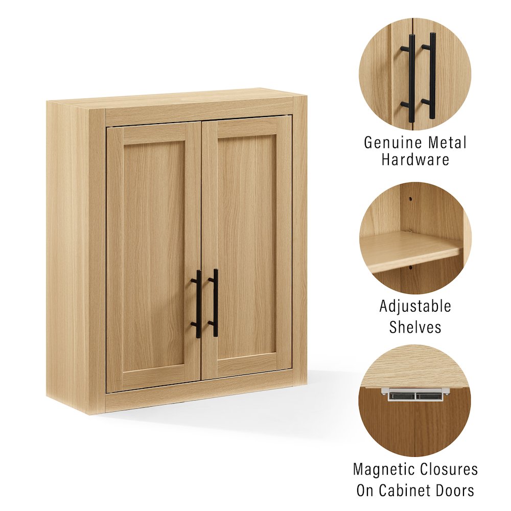 Savannah Wall Storage Cabinet Natural