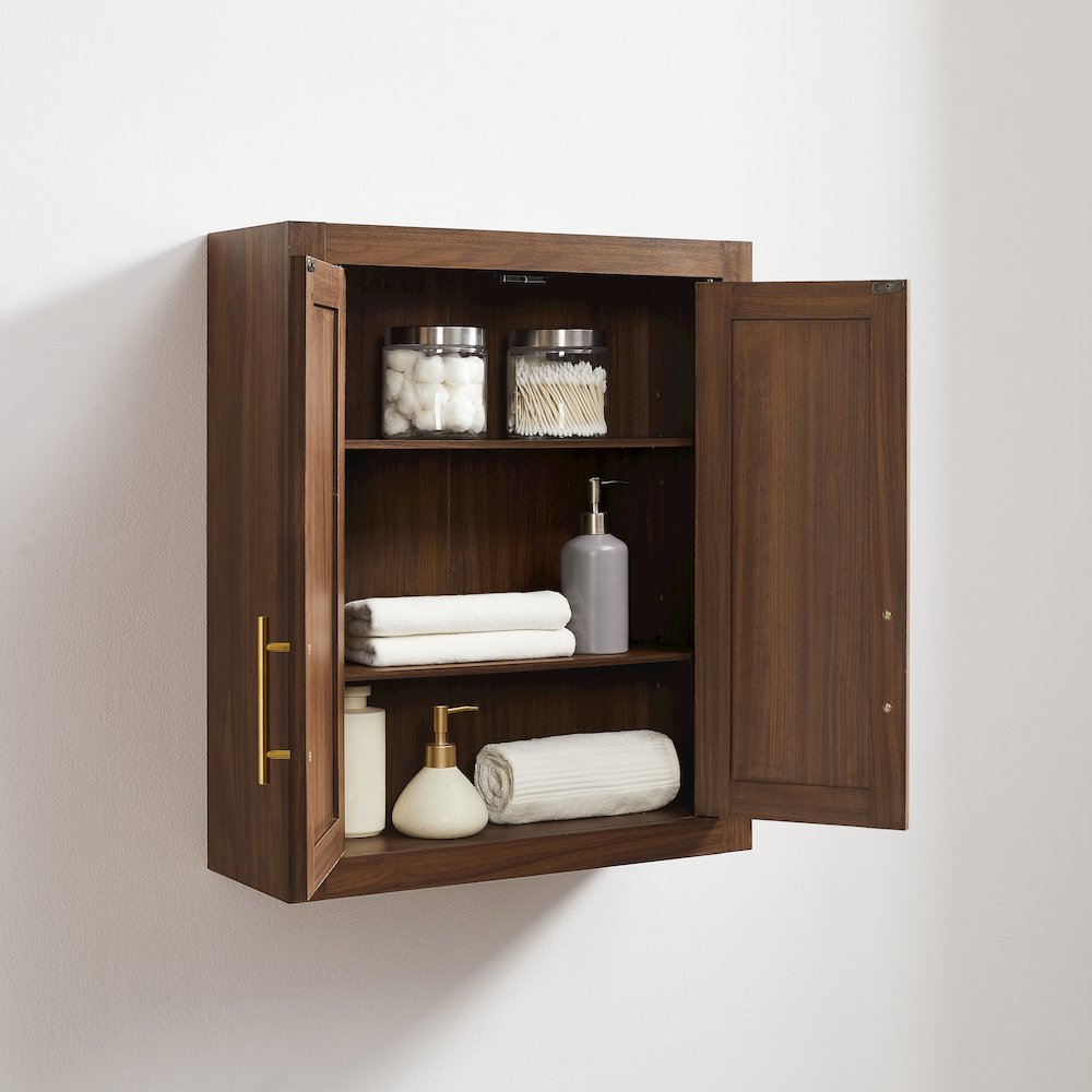 Savannah Wall Storage Cabinet Walnut